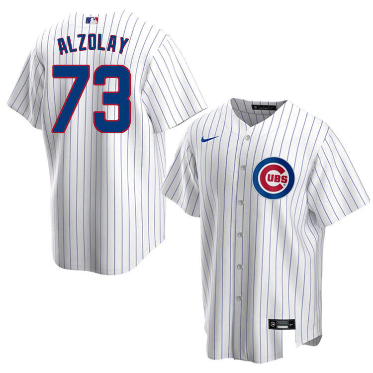 Nike Men #73 Adbert Alzolay Chicago Cubs Baseball Jerseys Sale-White